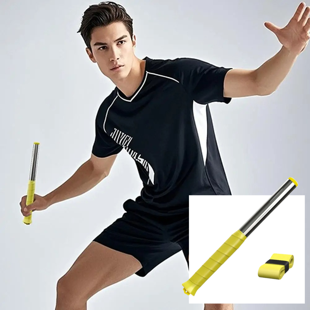 Badminton Forehand Backhand - バドミントンスイングトレーナー1個、ソロトレーニング補助具、フォアハンド・バックハンドのジェスチャー矯正ツール、初心者向けパワートレーニング器具
