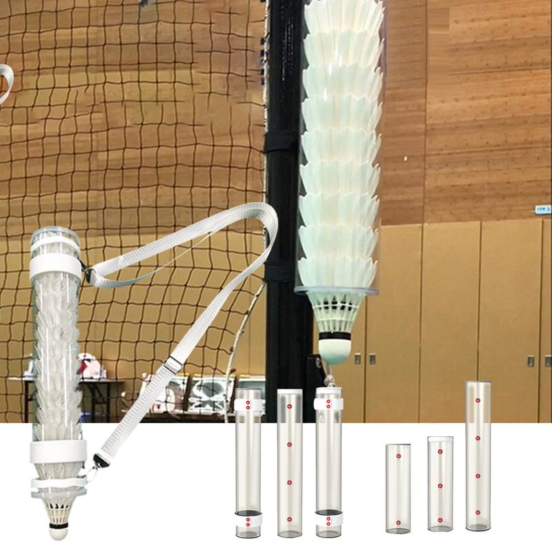 Badminton Shuttlecock - 屋内および屋外のバドミントン、ボールホルダー、磁気機器用のshutlecocks収納チューブ