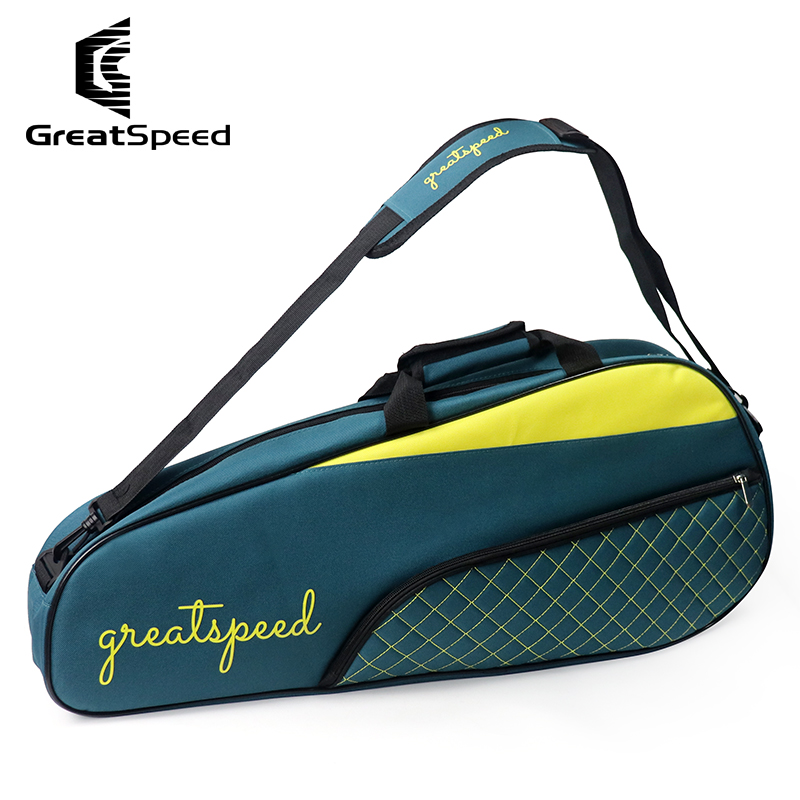 Badminton Vs Tennis - Greatspeed 3-6 個テニスバドミントンラケットスポーツバッグワンショルダーパック男性女性シンプルなラケットバッグ
