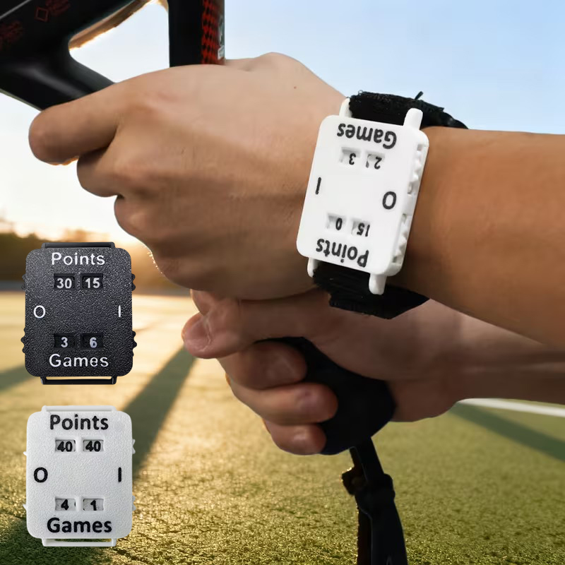 ポータブルクリケットテニスパデルスコアラーリストバンドインス - Badminton Counter のレビューと価格