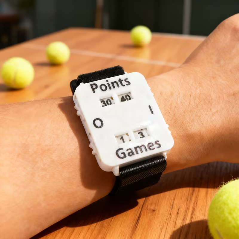 ポータブルクリケットテニスパデルスコアラーリストバンドインス - Badminton Counter のレビューと価格