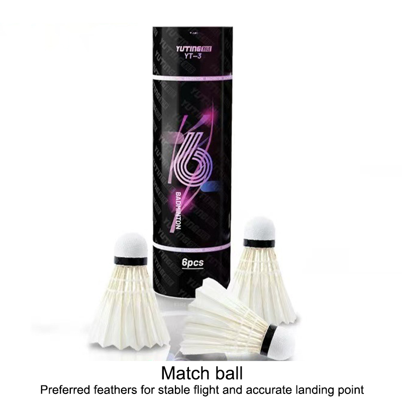 3/6個入り ホワイトグースフェザーバドミントンボール シャ - Badminton Shuttlecock のレビューと価格