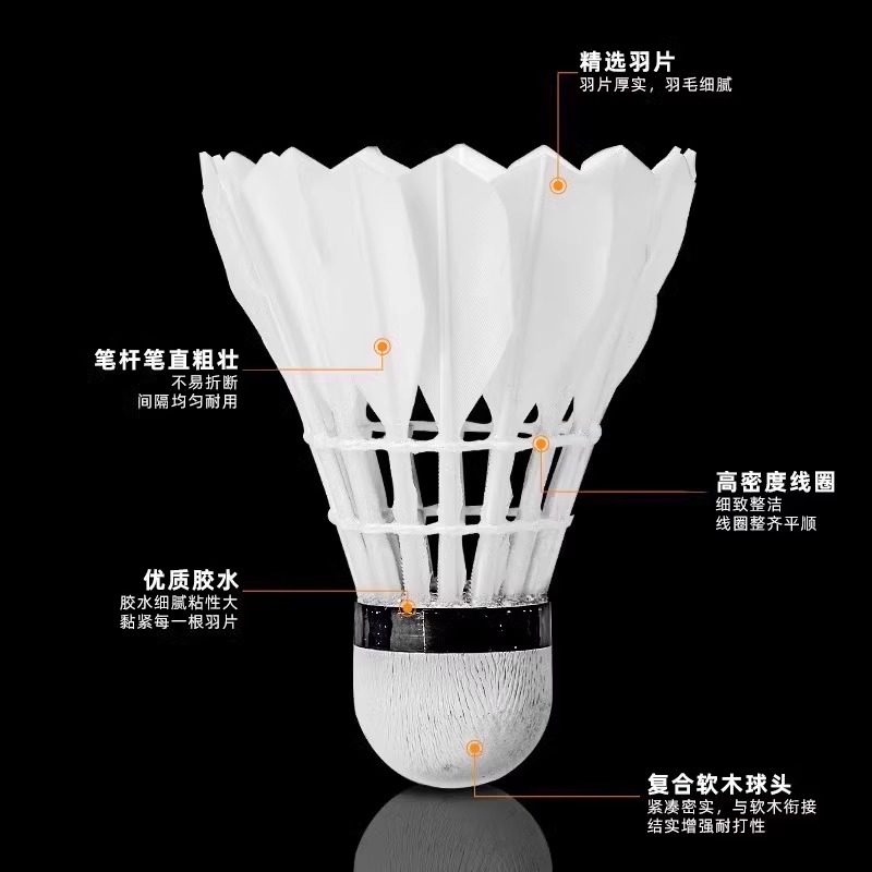 ライオンバドミントンシャトルコック グースフェザー 12個入 - Badminton Event のレビューと価格