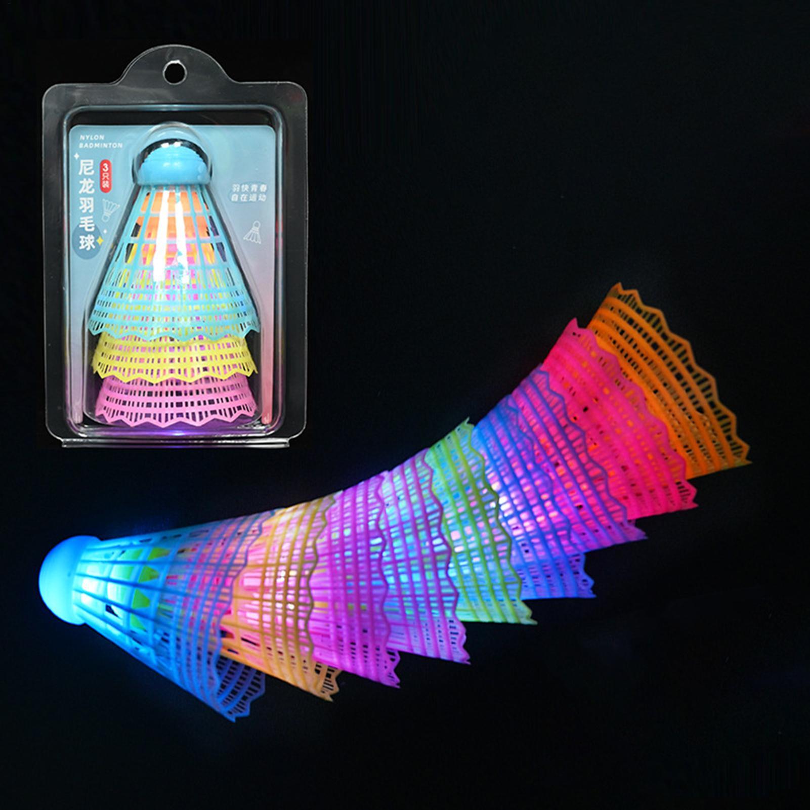 3 個 LED バドミントンボール光るライトアッププラスチッ - Badminton Event のレビューと価格