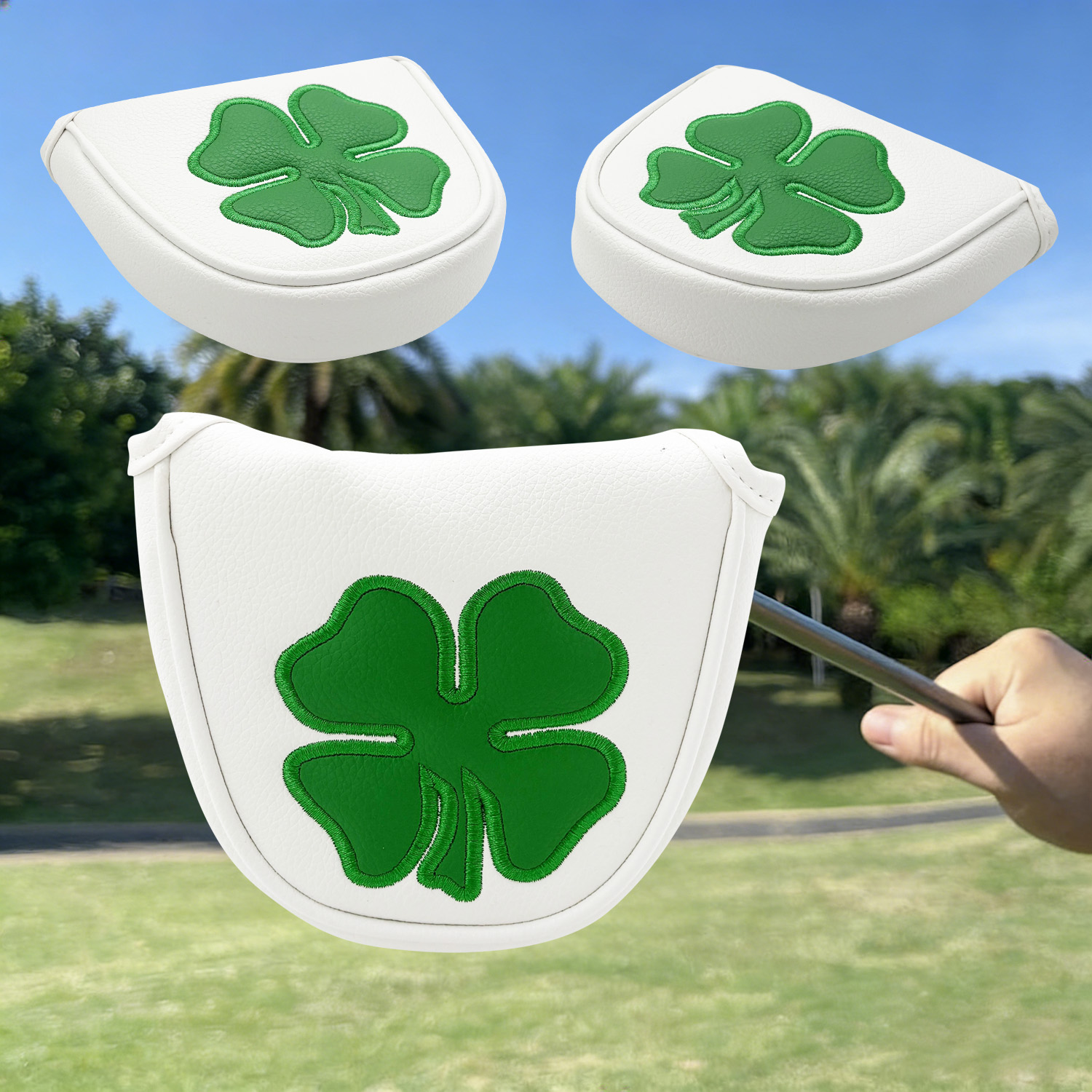 1個入りパターヘッドカバー、「クローバー」パターンゴルフパタ - Badminton Club のレビューと価格