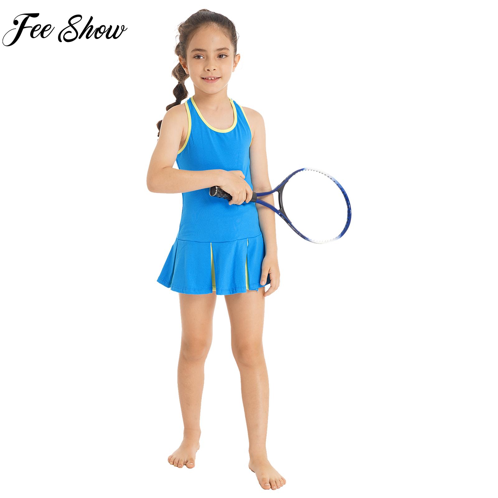 子供用ノースリーブオープンアッパーバックスポーツセット、テニ - Badminton Vs Tennis のレビューと価格