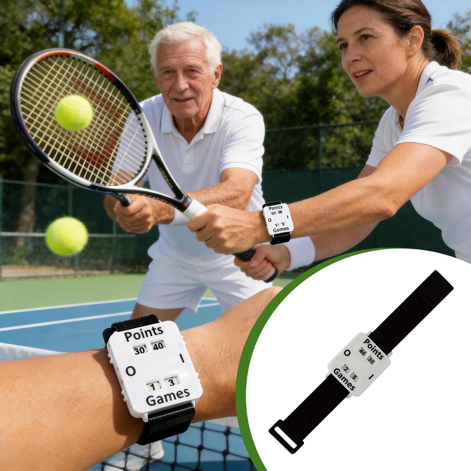ポータブルクリケットテニスパデルスコアラーリストバンドインス - Badminton Counter のレビューと価格