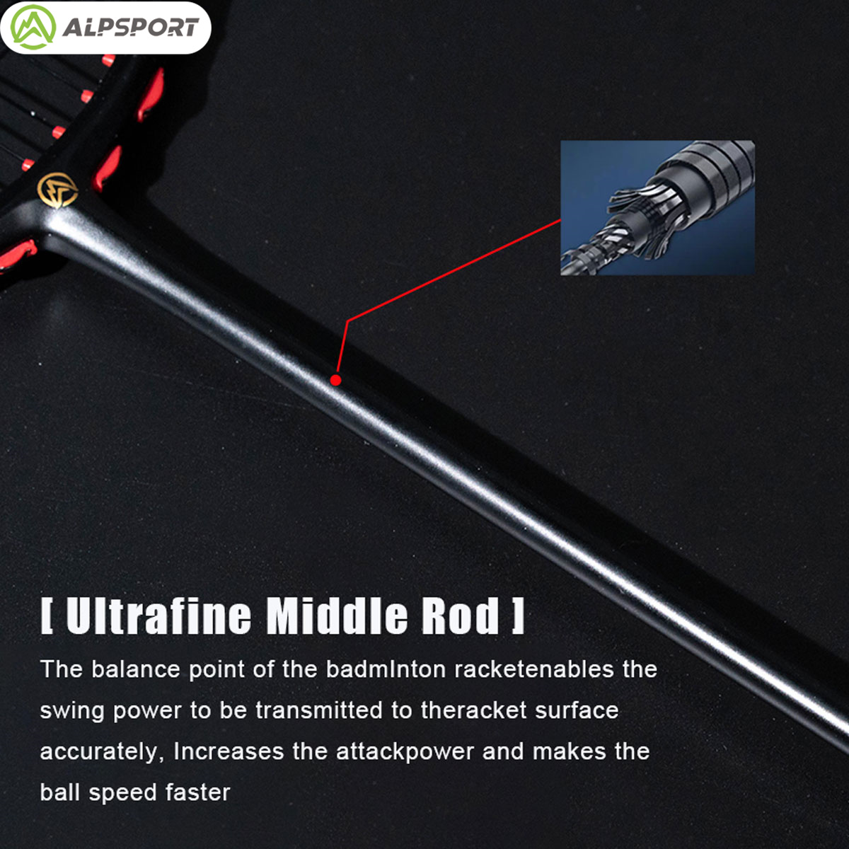 Alpsport MH-V5 5U 75g ウェービー リー - Badminton Event のレビューと価格
