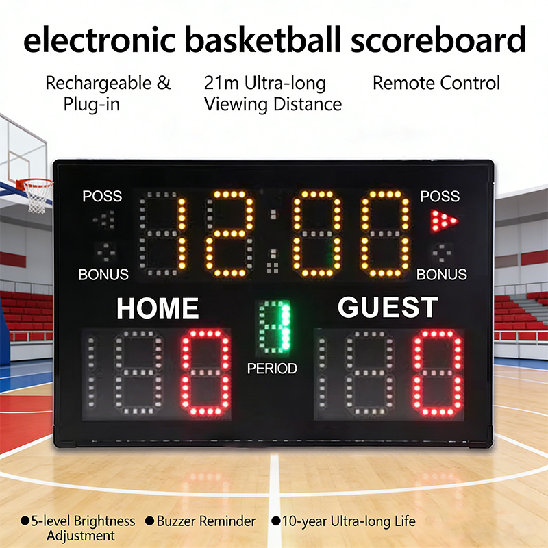 ポータブル充電式電子スコアタイマー（バスケットボール、バドミ - Badminton Counter のレビューと価格
