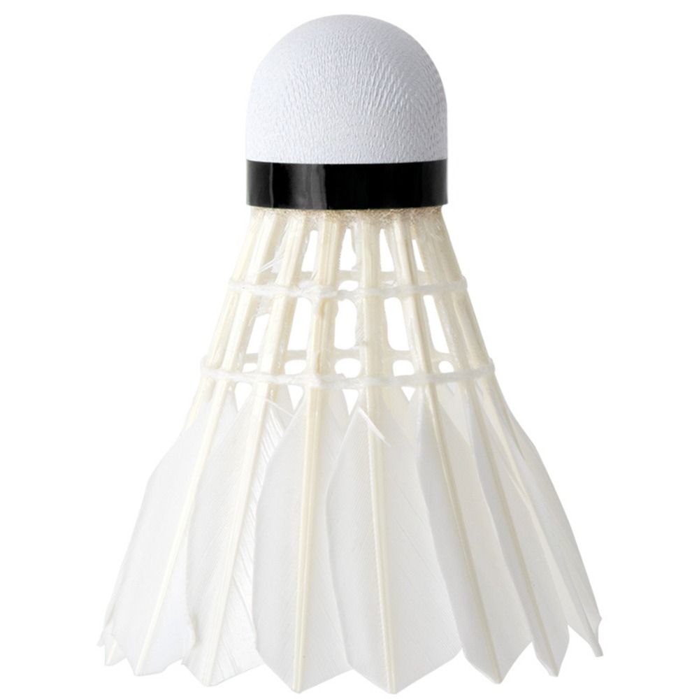 3/6/12 個新しい白バドミントン羽根耐久性のある安定した - Badminton Event のレビューと価格